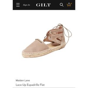 GILT Maiden Lane Lace-Up Espadrille Flats